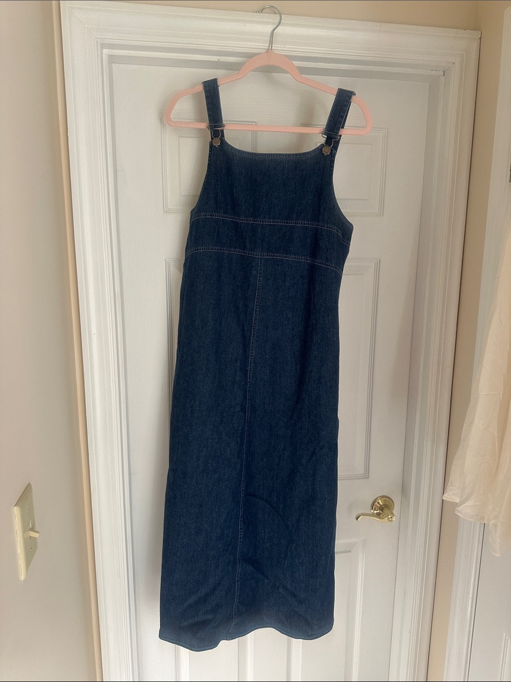 Vintage 1990s L.L. Bean denim jumper dress 12